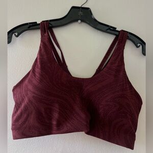 Nike Maroon workout set Sports Bra and leggings